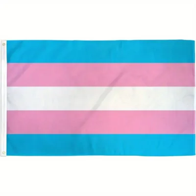 Transspolna zastava ponosa 90x150 cm transspolnost